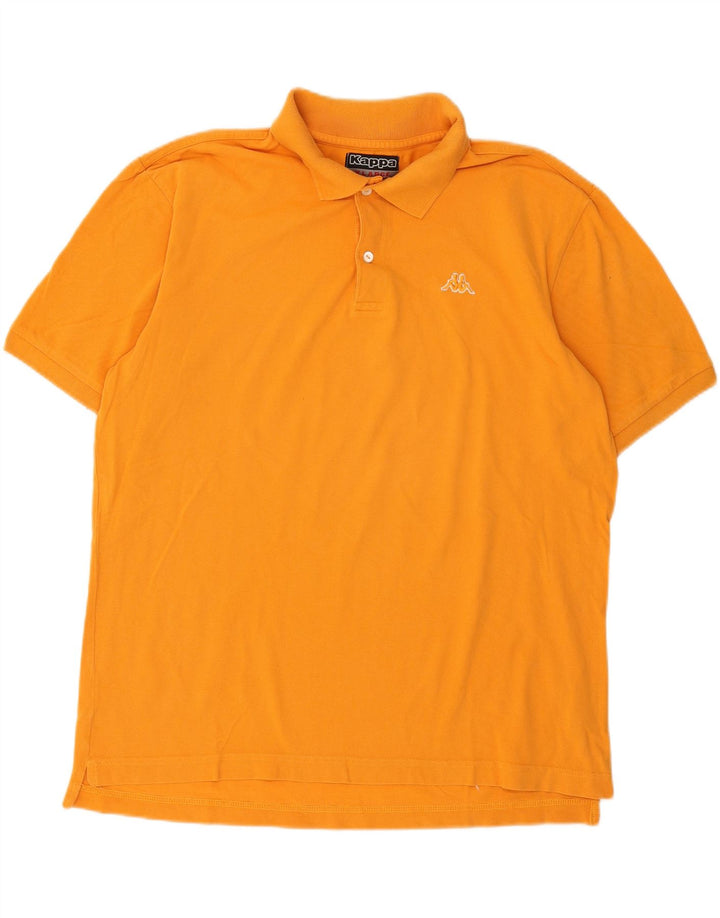 KAPPA Mens Polo Shirt XL Orange Cotton Vintage Kappa and Second-Hand Kappa from Messina Hembry 