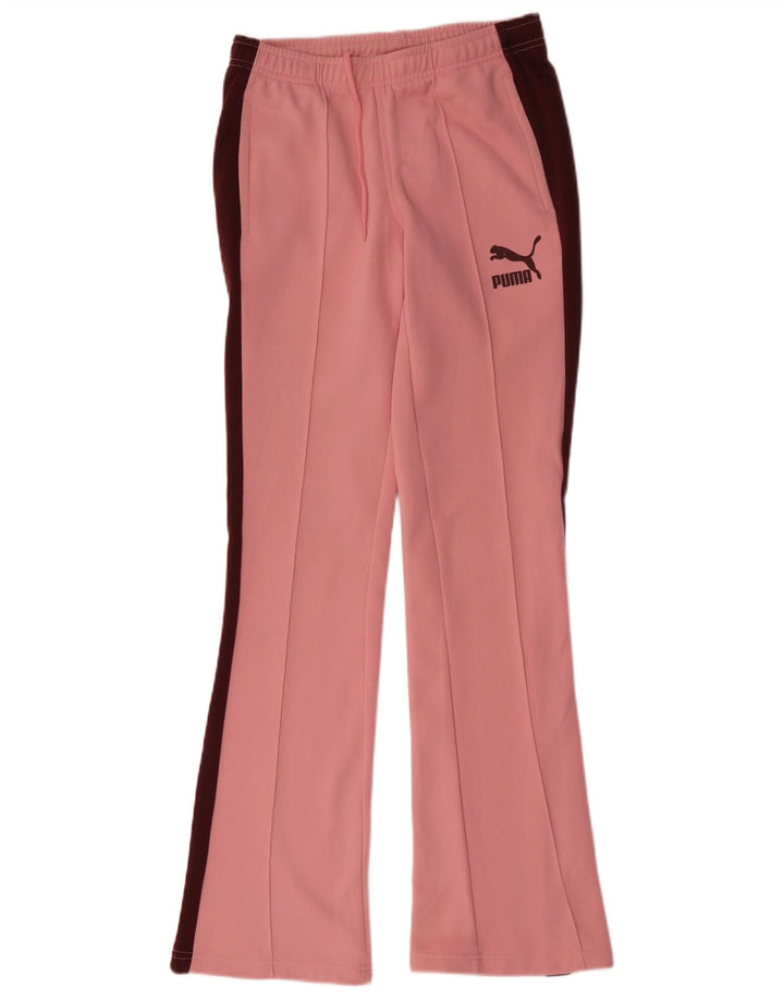 Pantaloni da tuta da donna Puma UK 10 Small Poliestere color block rosa