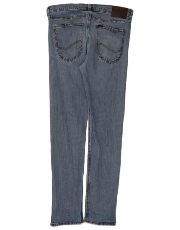 Lee Mens Luke Tapered Slim Jeans W32 L32 Algodón azul