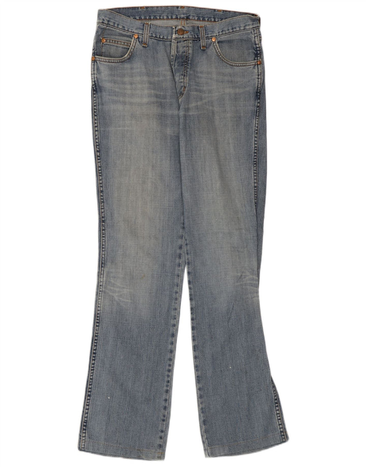 Wrangler Dame Evolution Straight Jeans W33 L33 Blå Bomuld
