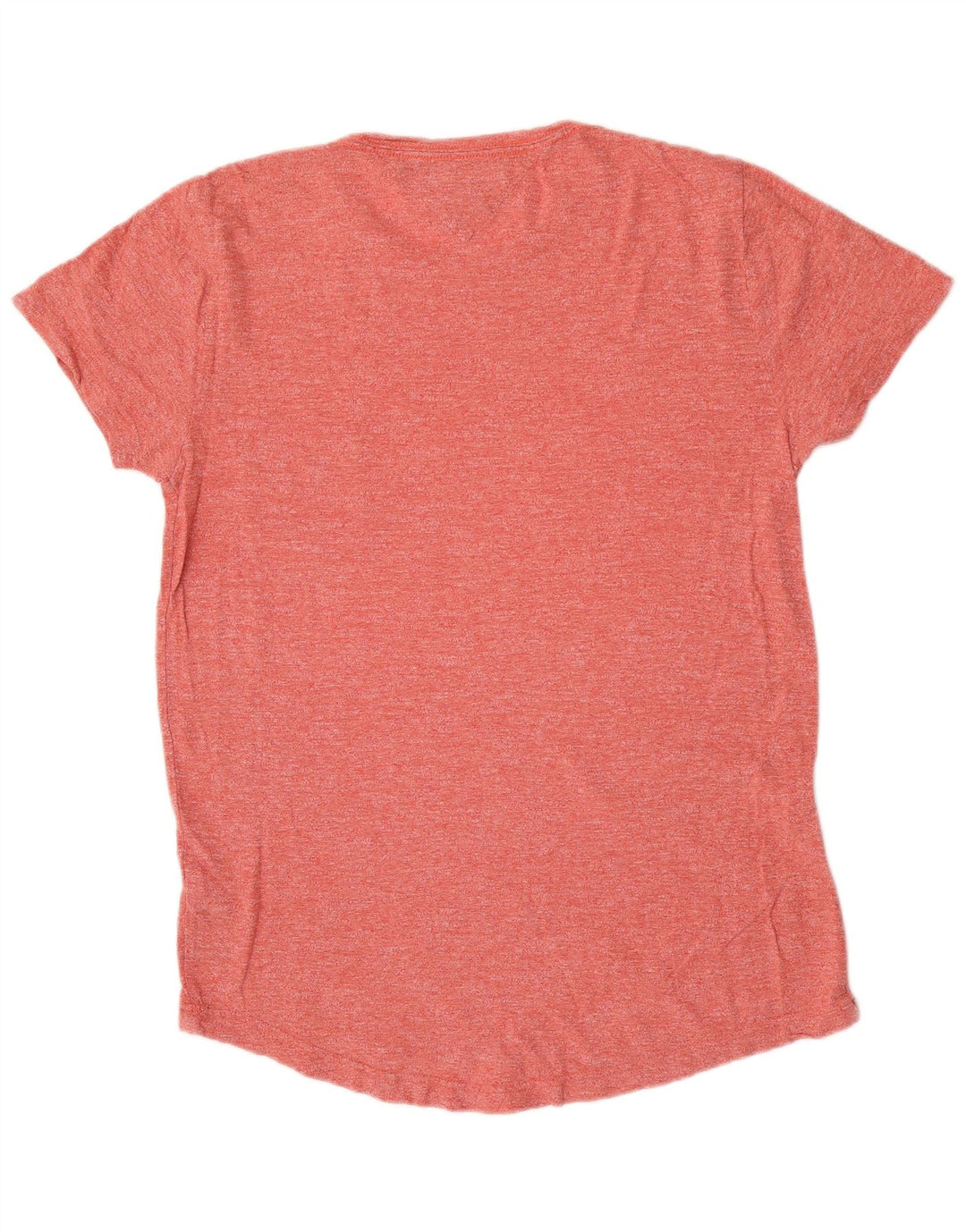 Tommy Hilfiger Herre T-Shirt Top Medium Rød Flecked Bomuld