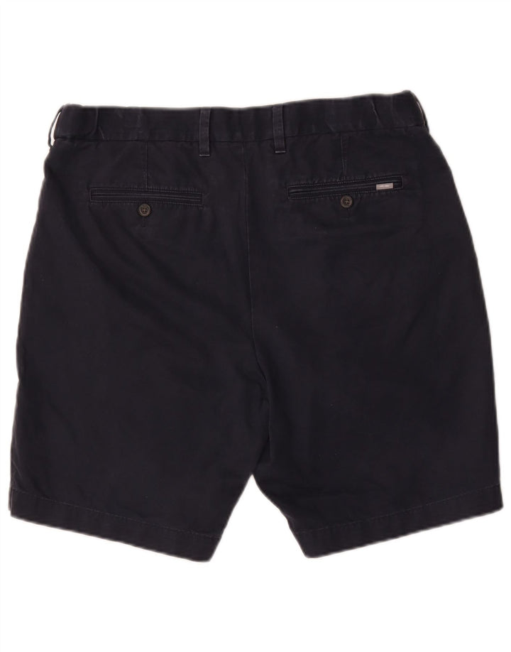 Marks & Spencer Mens Chino Shorts W36 Large Navy Blue Cotton