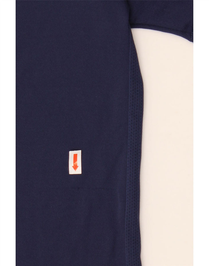 Nike herre Dri Fit T-shirt top lille marineblå polyester