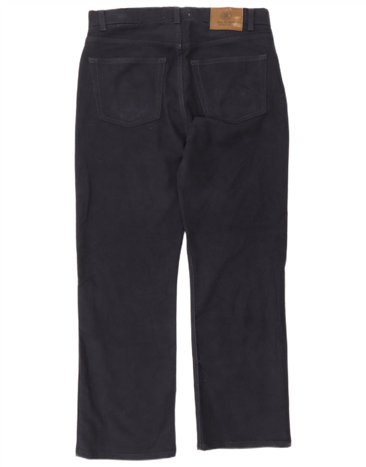 Marks & Spencer Mens Blue Harbour Casual Trousers W32 L29 Navy Blue