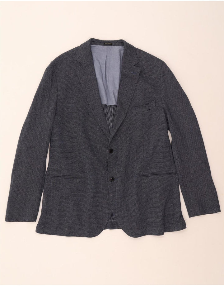 Massimo Dutti Herre 2-knaps blazerjakke EU 58 2XL Marineblå Bomuld