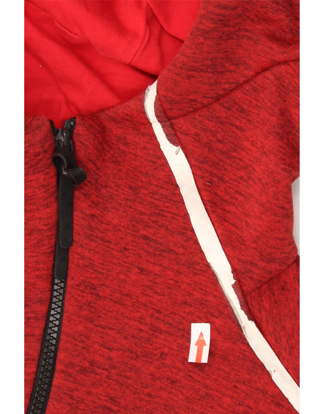 Adidas Mens Tracksuit Top Jacket Medium Red Flecked Polyester