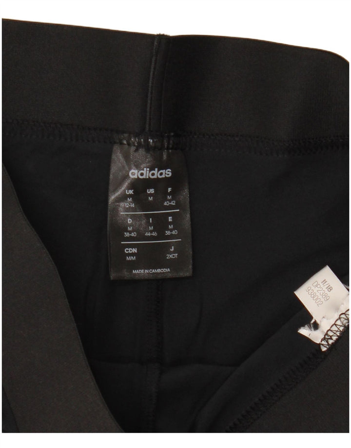 Adidas Leggings Femme UK 12/14 Moyen Noir