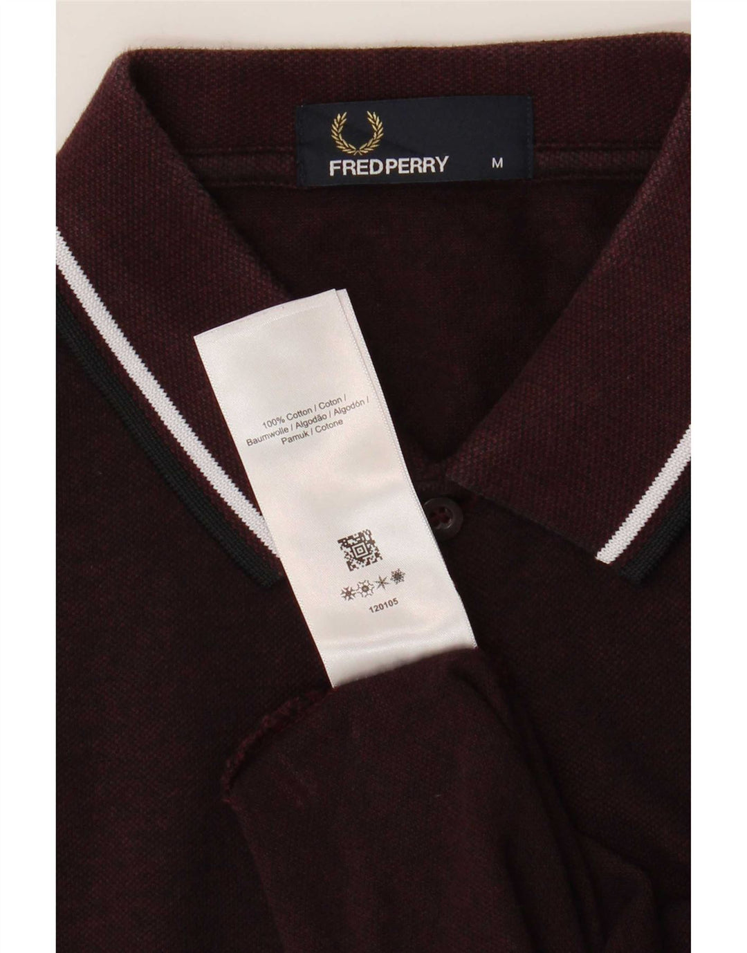 Fred Perry Polo Homme Marron Moyen Coton