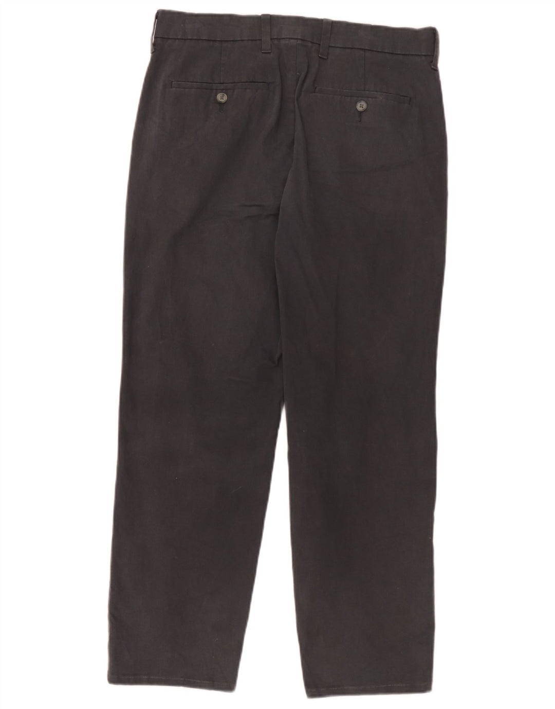 Marks & Spencer Mens Regular Fit Chino Trousers W36 L29 Grey Cotton