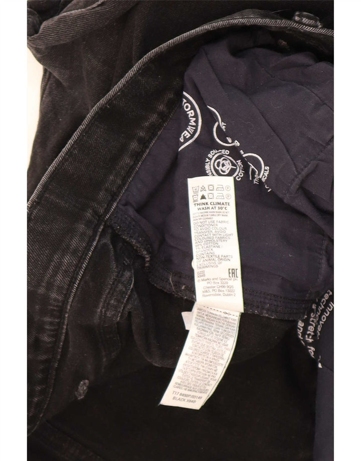 Мужские прямые джинсы Marks & Spencer W42 L27, черный хлопок