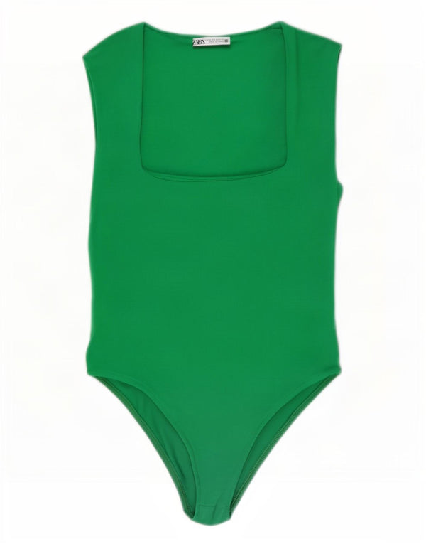 Zara Body Femme UK 12 Vert Moyen
