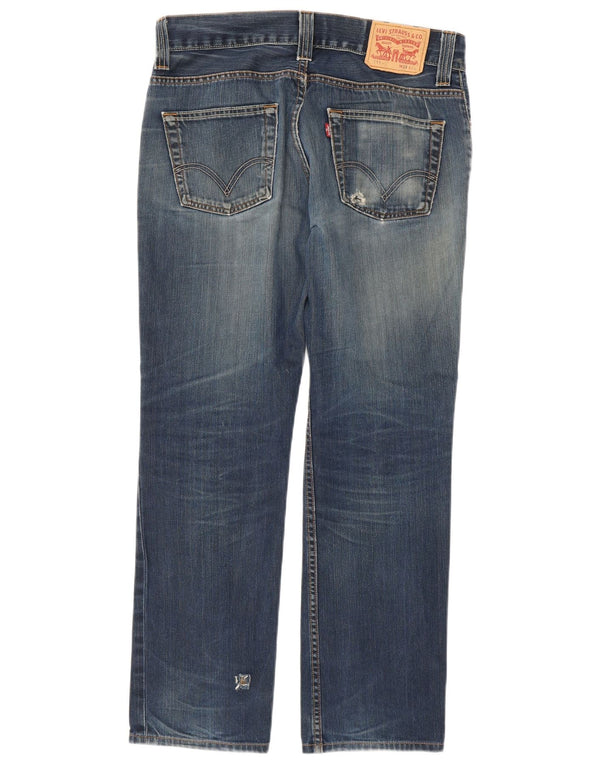Levi's Mens 511 Distressed Slim Jeans W33 L29 Blue Cotton