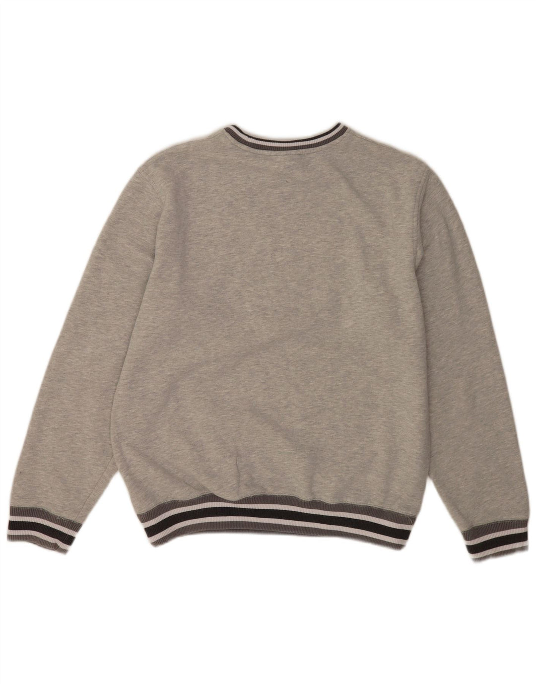 New Era Mens Raiders Graphic Sweatshirt Jumper Medium Grey Striped Cotton