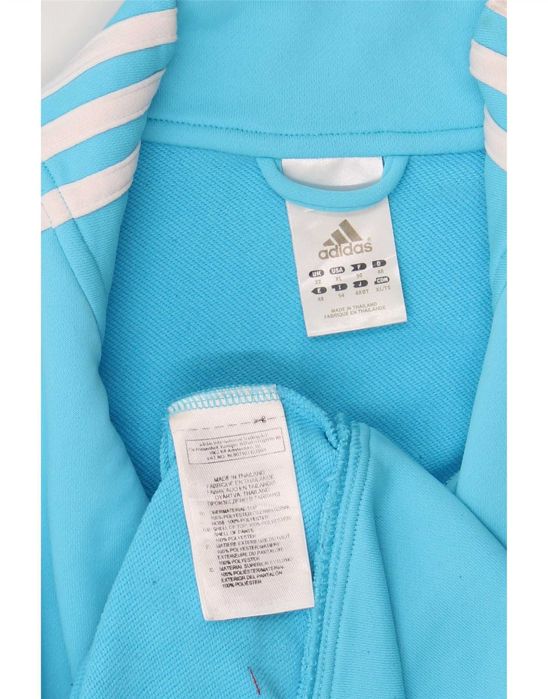 Adidas træningsdragt topjakke til kvinder UK 22 XL Blå polyester