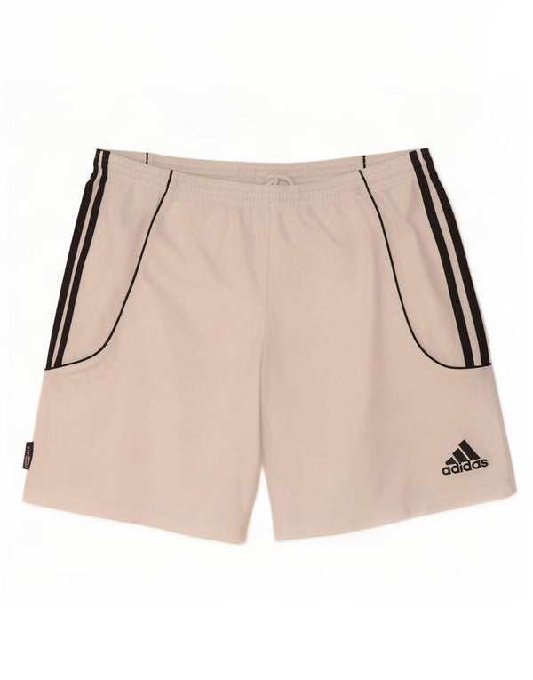 Adidas Mens Climalite sport rövidnadrág nagy fehér poliészter