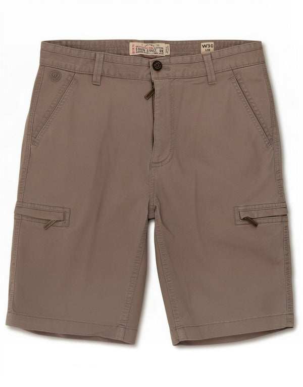 Męskie spodenki cargo Fat Face Medium W30, szara bawełna