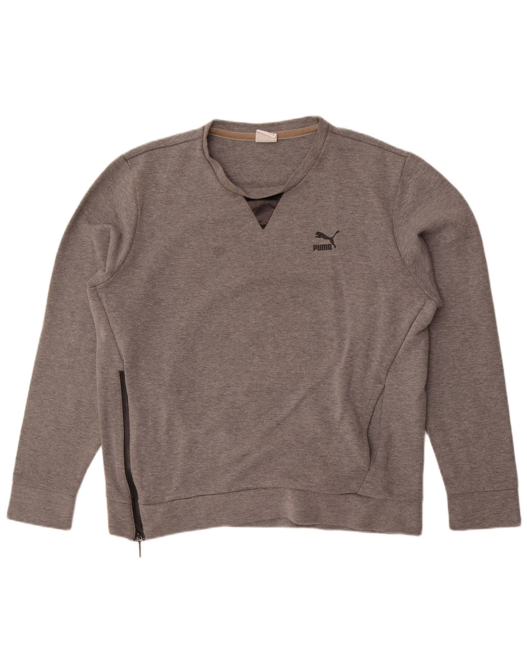 Puma Herre Grafisk Sweatshirt Jumper XL Grå Bomuld