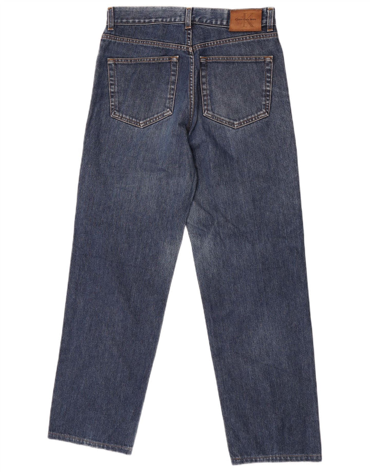 Męskie jeansy Calvin Klein Straight W31 L30 Niebieskie