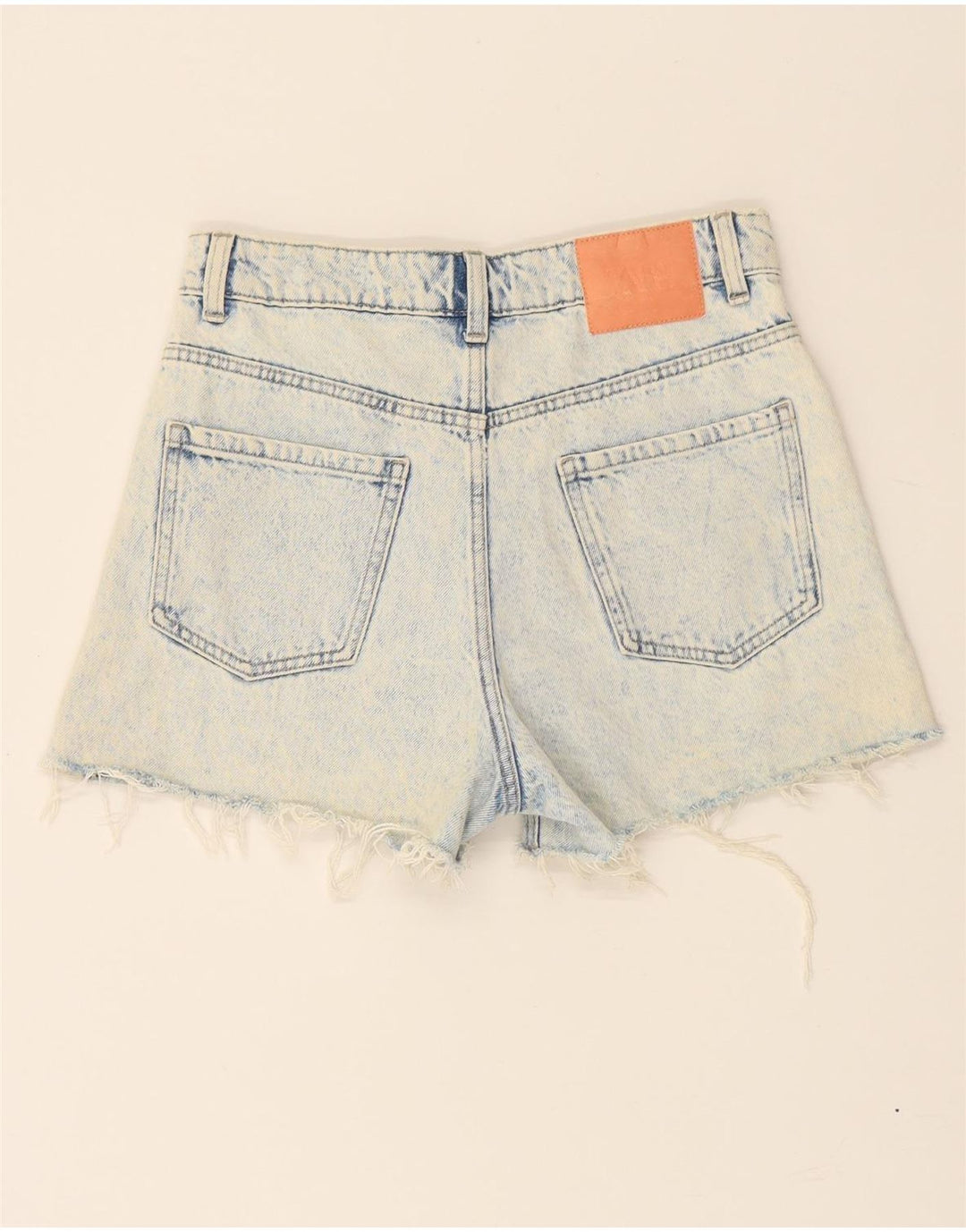ZARA Womens Distressed Denim Shorts EU 38 Small W28  Blue Cotton Vintage Zara and Second-Hand Zara from Messina Hembry 