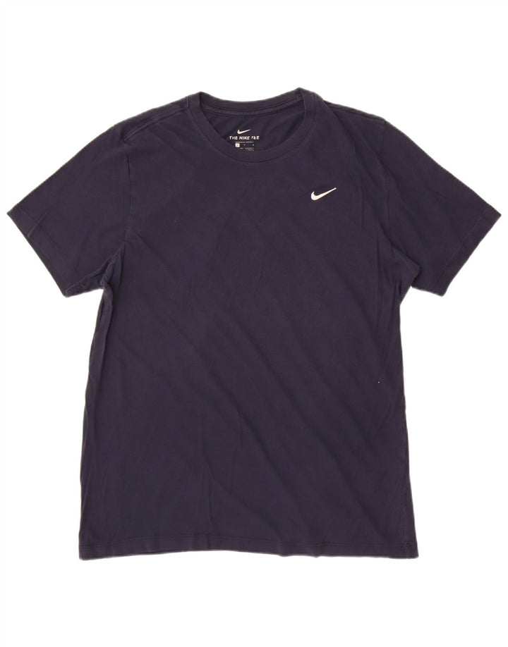 Nike Mens T-Shirt Top Large Navy Blue Cotton
