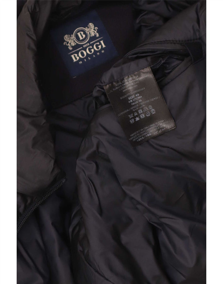 Ανδρικό πανωφόρι Boggi IT 46 Small Navy Blue Wool