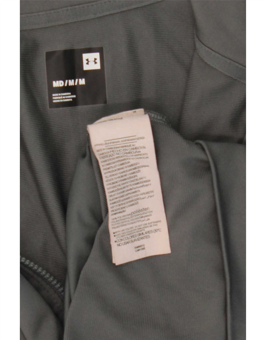 Under Armour Veste de Survêtement Homme Gris Moyen Colourblock Polyester