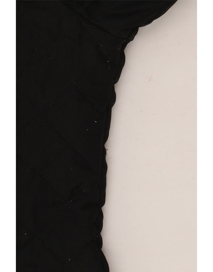 Cappotto imbottito con cappuccio da donna Laura Ashley UK 12 medio poliestere nero