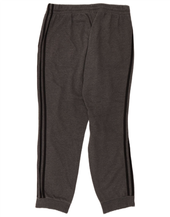 Adidas Mens Tracksuit Trousers Joggers Large Grey Cotton
