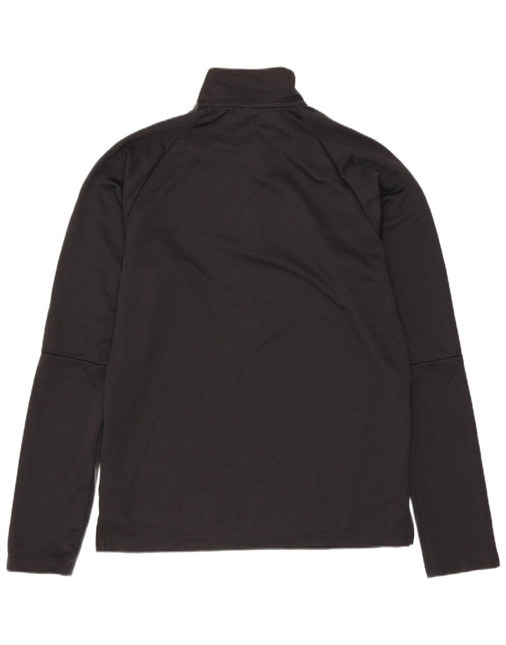 ADIDAS Mens Climalite Zip Neck Pullover Tracksuit Top Small Black