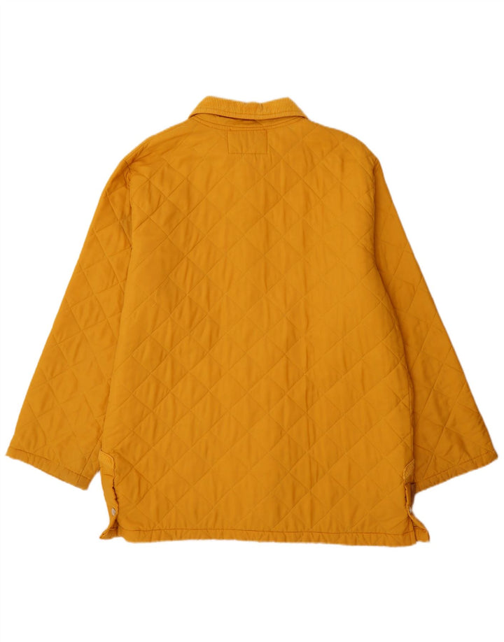 Husky Mens Quilted Jacket UK 46 3XL Yellow Polyamide