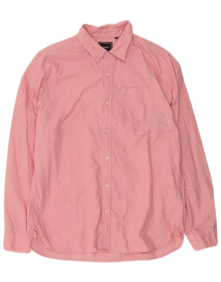 Superdry Mens Shirt XL Pink Cotton
