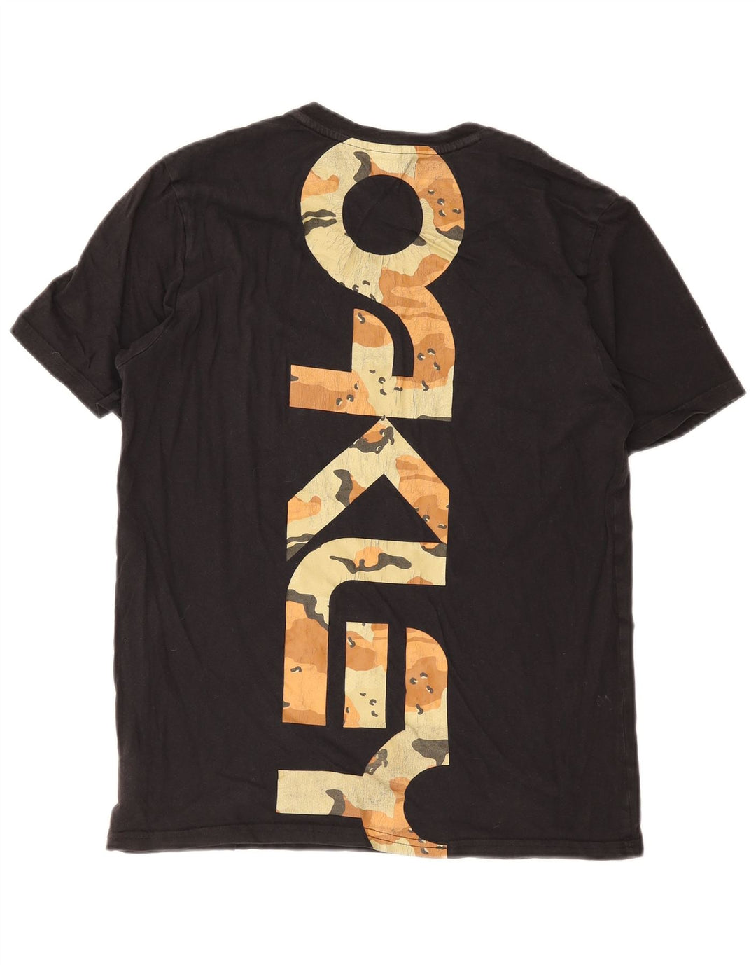 T-shirt grafica da uomo Oakley Top piccola in cotone nero