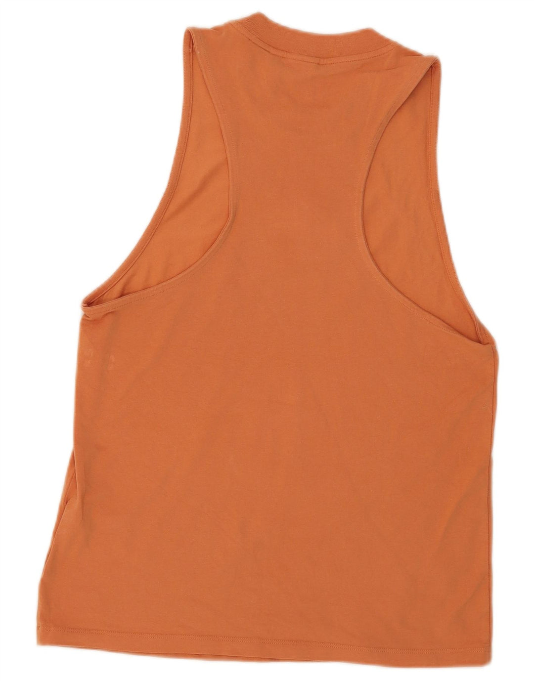 Adidas Womens Vest Top UK 10 Small Orange Cotton