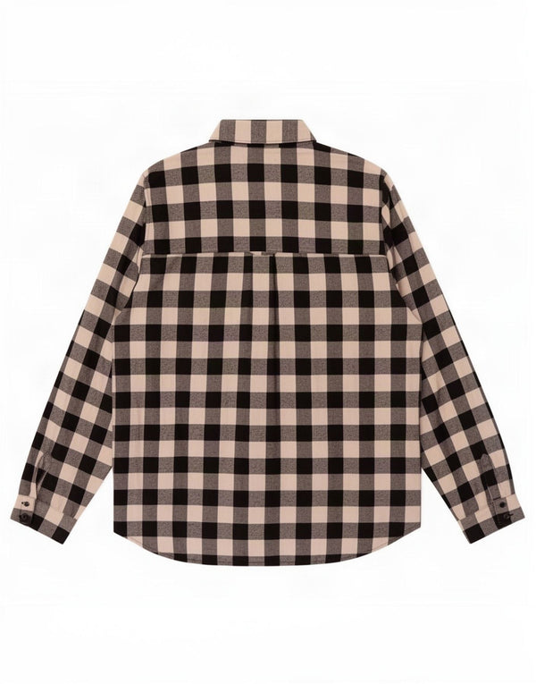 Zara Womens Shirt UK 14 Large Black Gingham Cotton