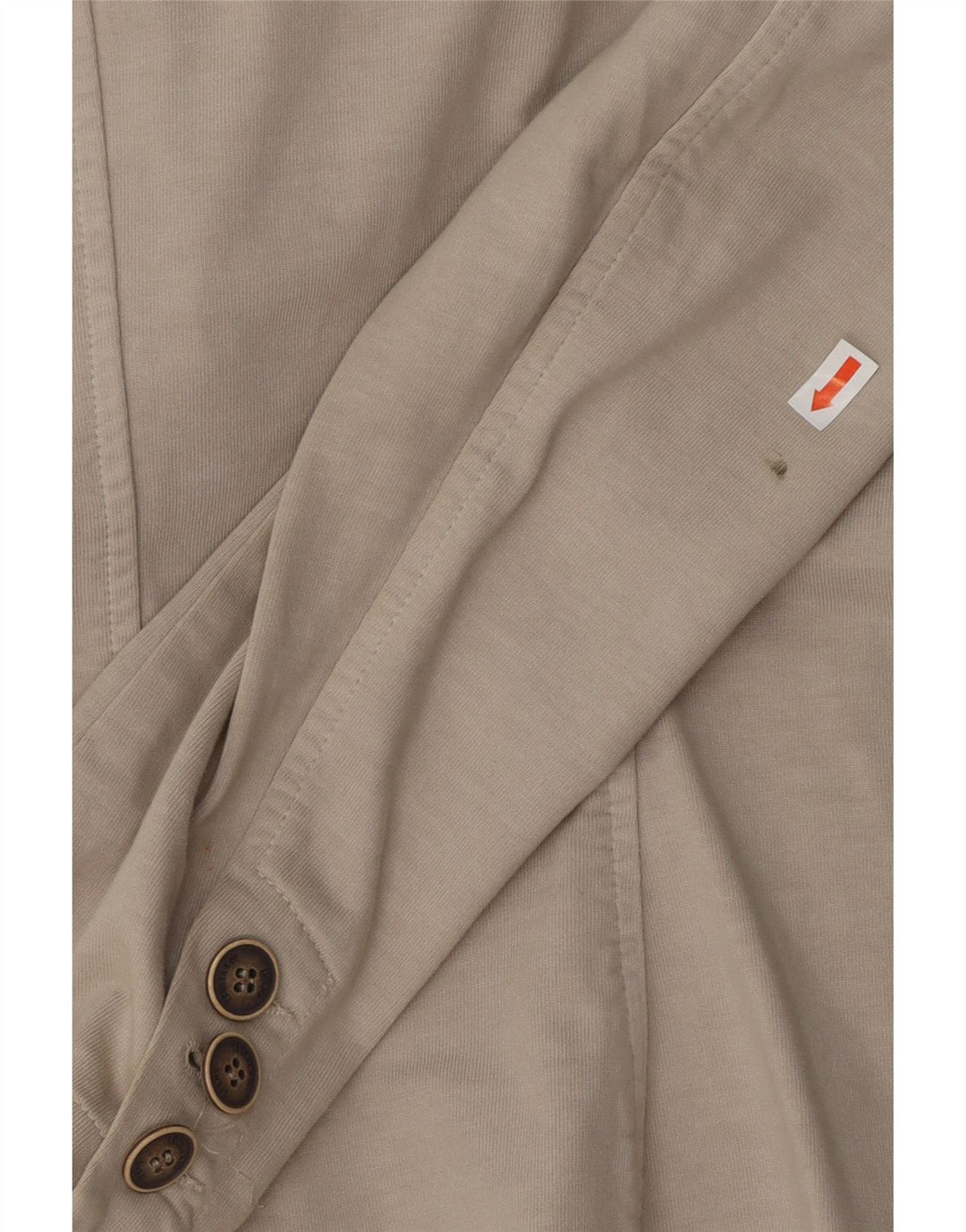Giacca blazer a 2 bottoni da donna TRUSSARDI JEANS UK 12 Beige medio