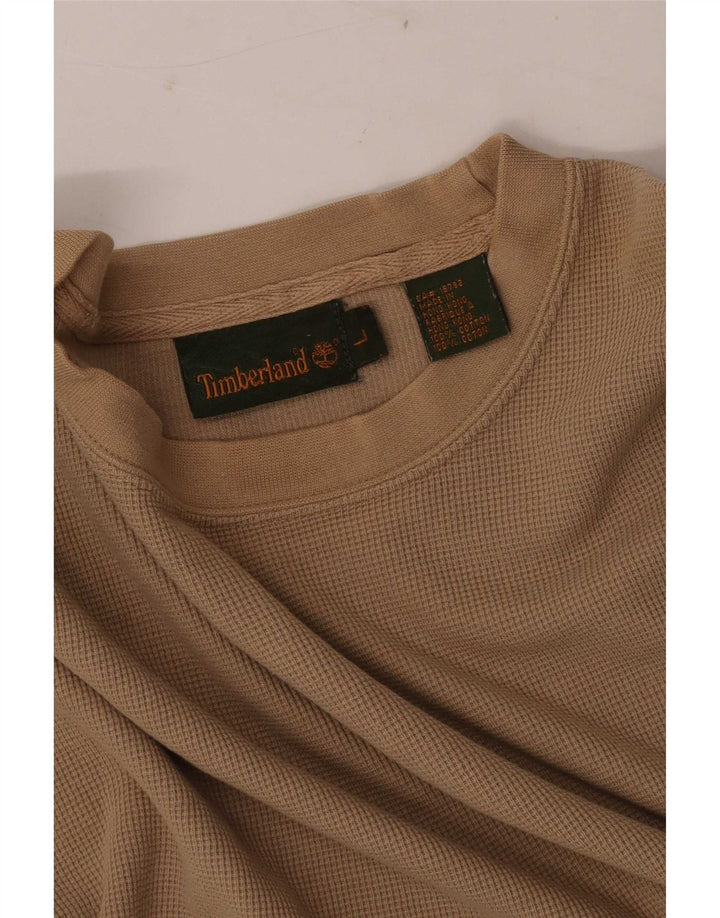 Timberland Haut à manches longues pour hommes en coton marron grand
