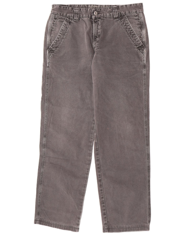 Murphy & Nye Mens Sailmakers Straight Chino Trousers W34 L30 Grey Cotton