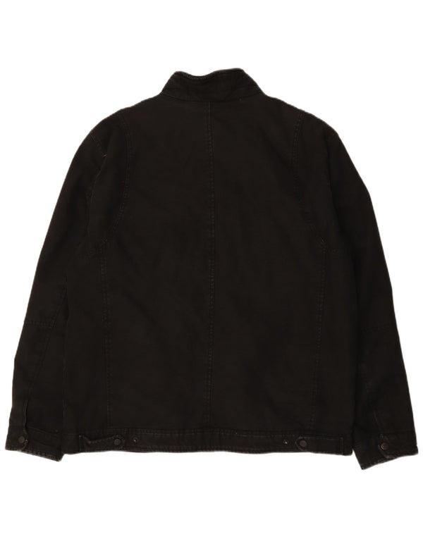 Levi's Herren Utility Jacke UK 42 XL Schwarz Baumwolle