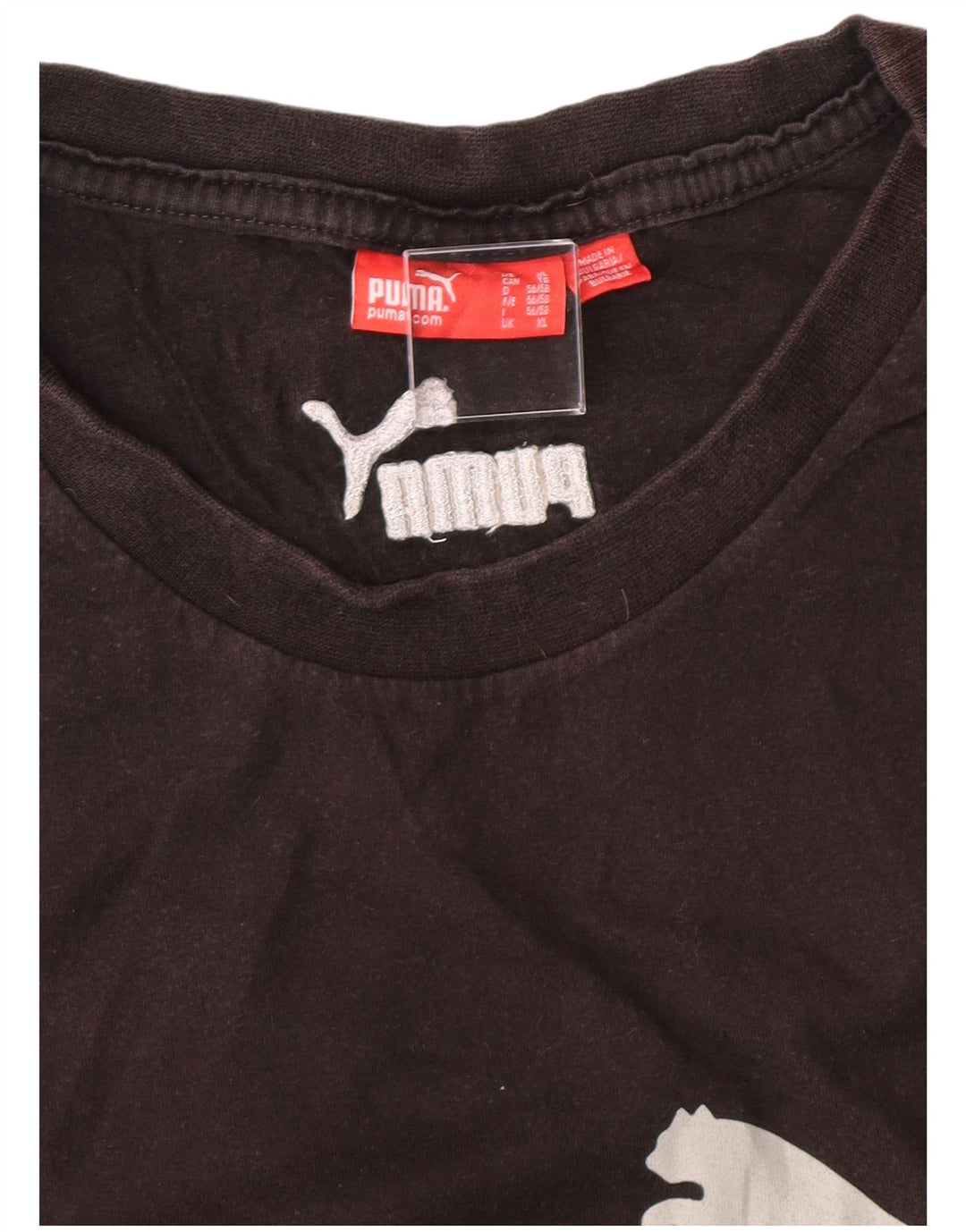 PUMA Mens Graphic T-Shirt Top XL Black