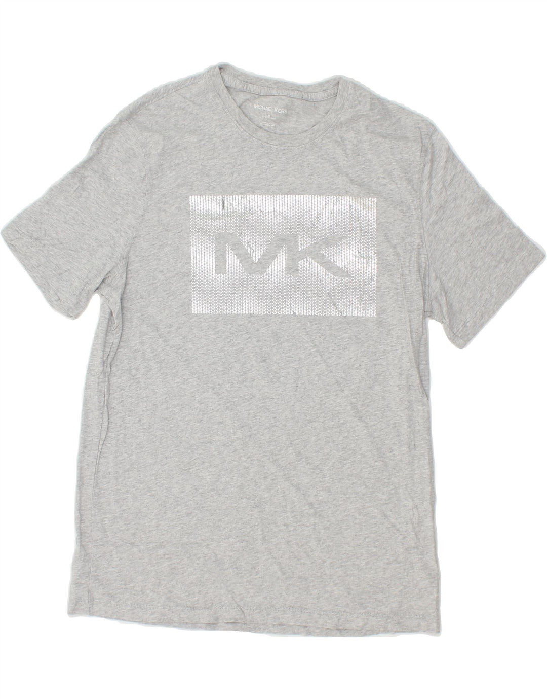MICHAEL KORS Mens Graphic T-Shirt Top Medium Grey Cotton Vintage Michael Kors and Second-Hand Michael Kors from Messina Hembry 
