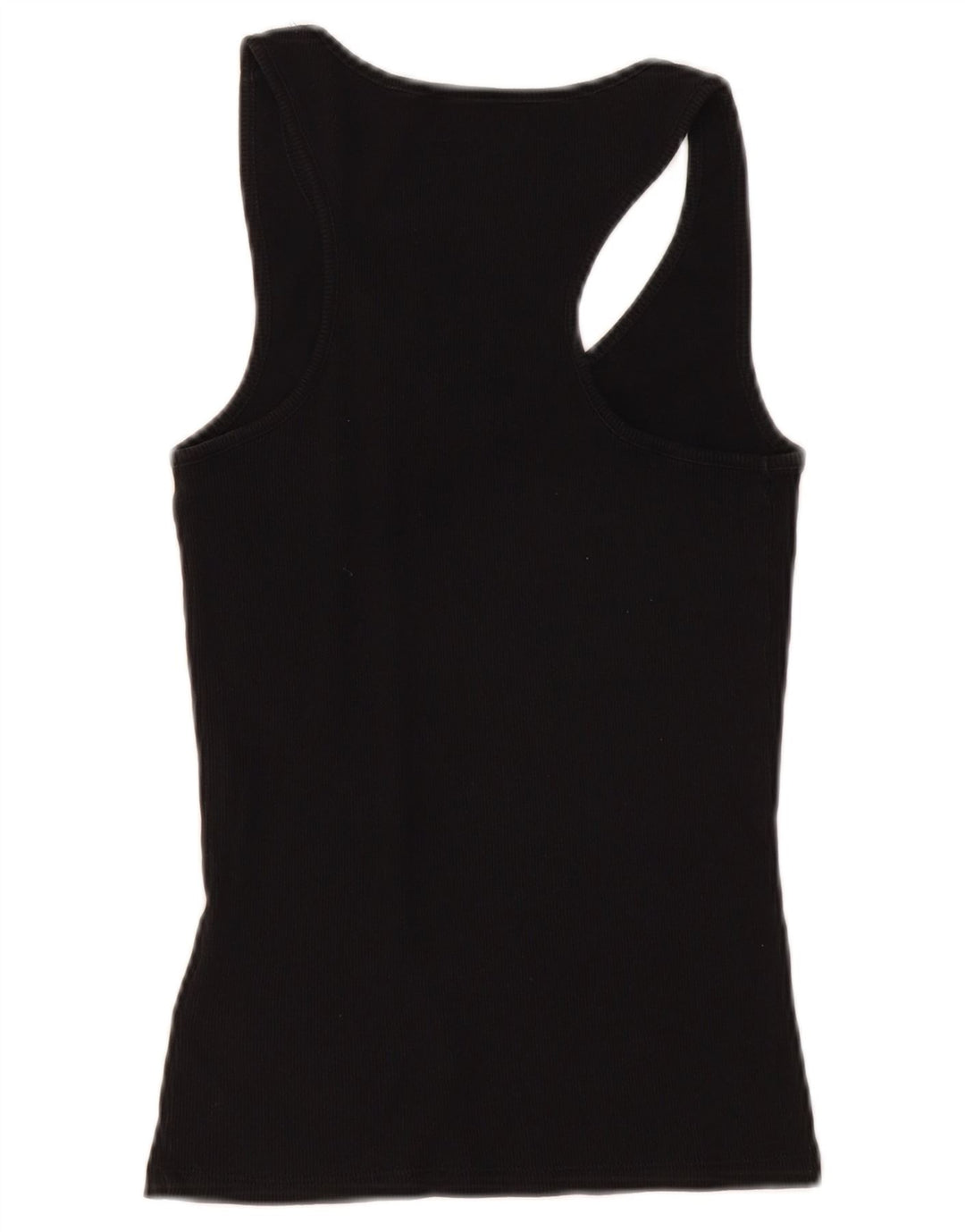 Guess Womens Graphic Vest Top UK 12 Medium Black Cotton