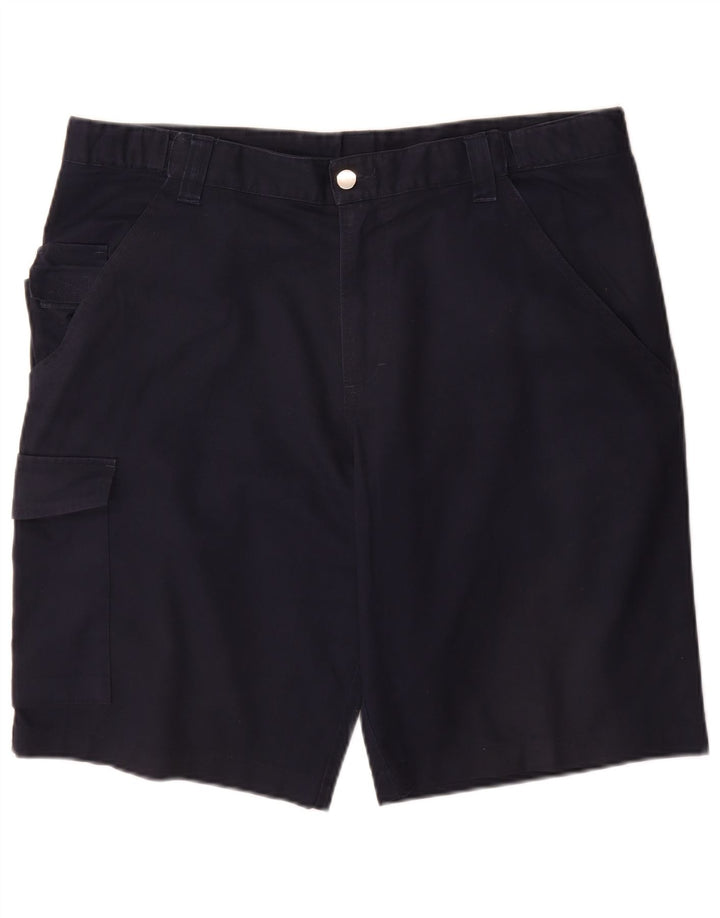 Russell Athletic Mens Cargo Shorts EU 54 2XL W38 Navy Blue Polyester