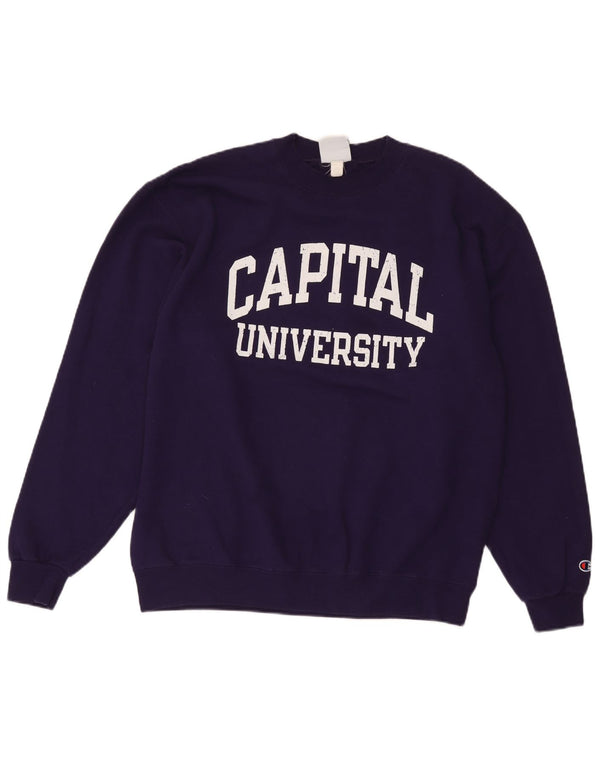 Champion moletom gráfico masculino jumper grande roxo