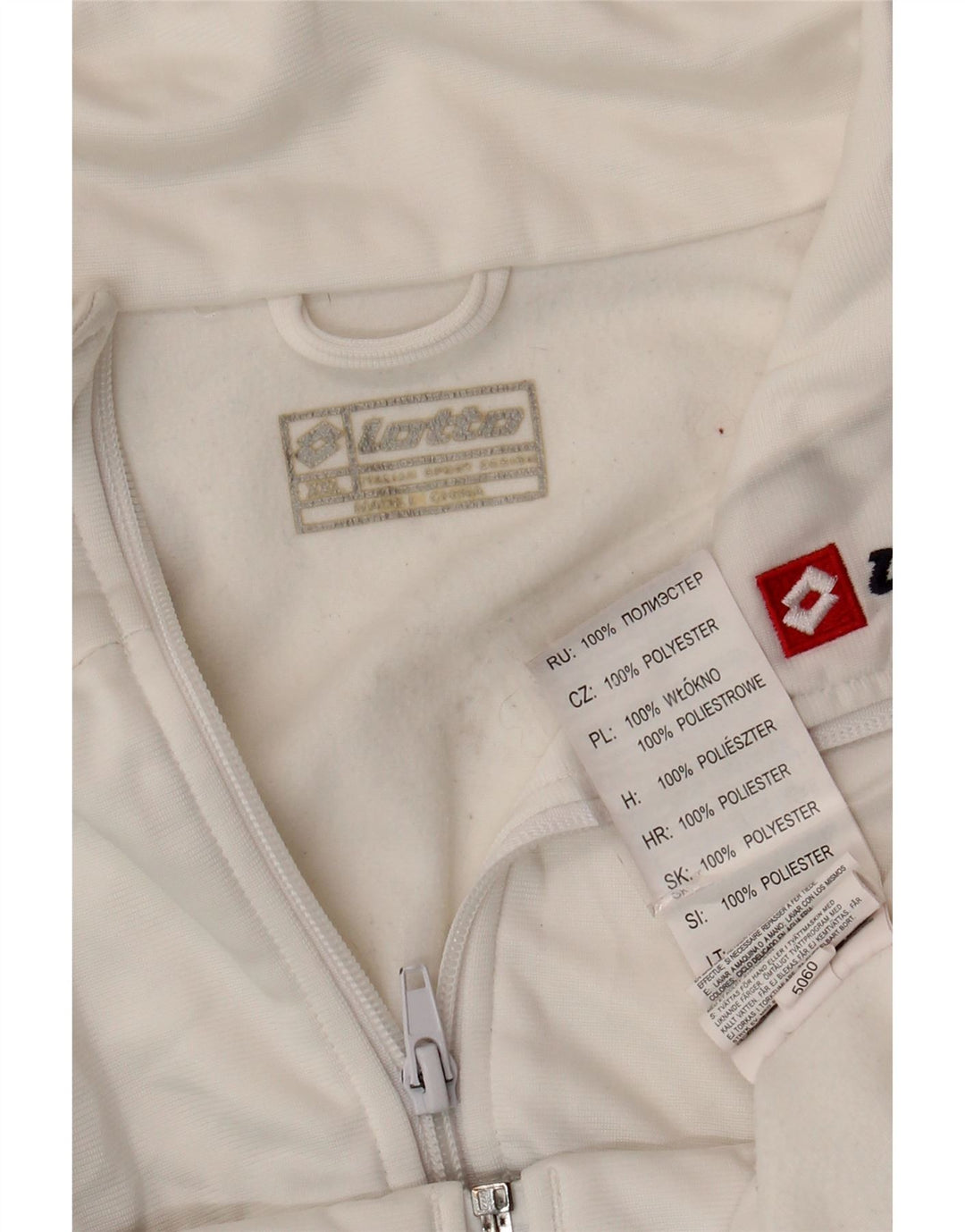 Giacca da tuta da uomo LOTTO 2XL Poliestere color block bianco