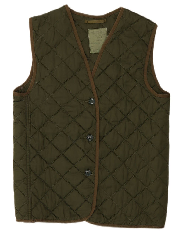 gilet matelassé surdimensionné femme vintage US 1 XS Kaki