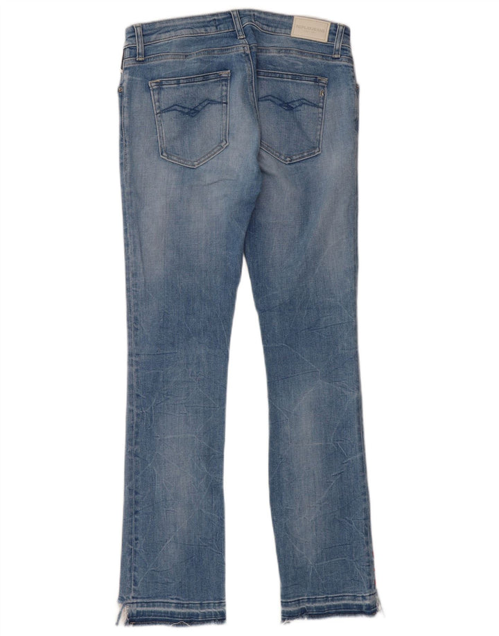 REPLAY Womens Slim Jeans W28 L28 Blue Cotton