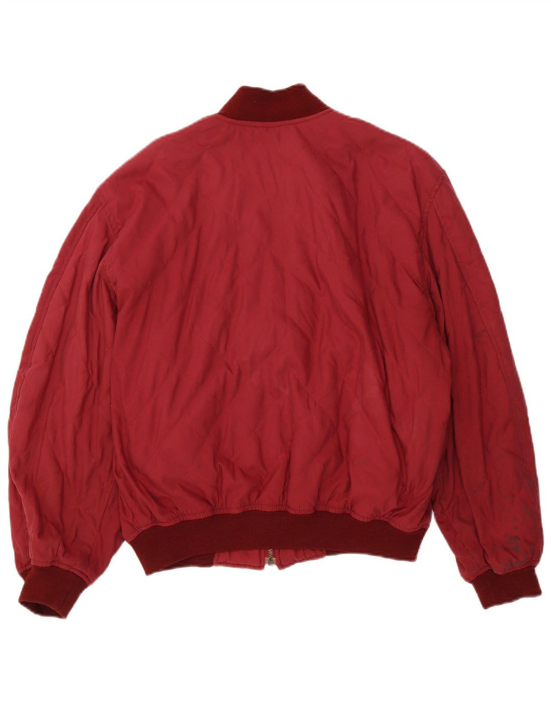 Casucci Herre Loose Fit Bomber Jacket UK 36 Small Red Colourblock Polyester