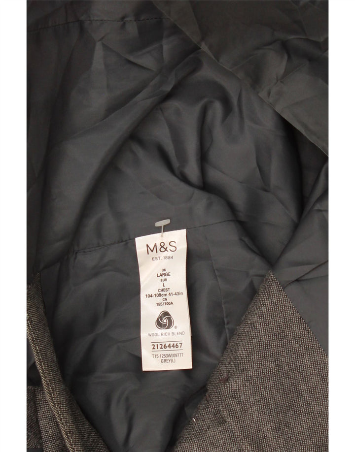 Marks & Spencer herrevest Stor grå uld