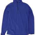 CHAMPION Mens Zip Neck Fleece Jumper Small Blue Vintage Champion and Second-Hand Champion from Messina Hembry 