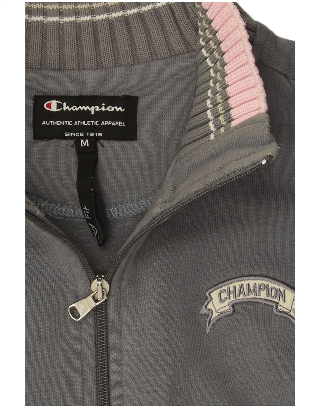 Giacca da tuta da donna Champion UK 14 Cotone color block grigio medio
